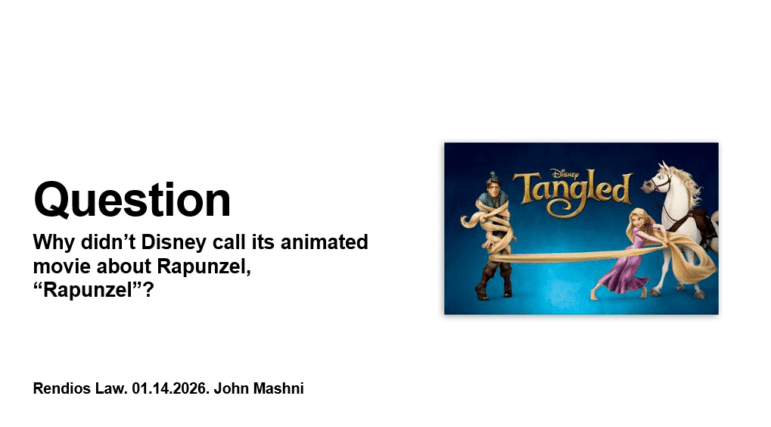 Question: Why didn't Disney call its animated movie about Rapunzel, "Rupunzel"?